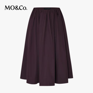 MO&Co. | Taffeta Silk A-line Skirt Academic Style
