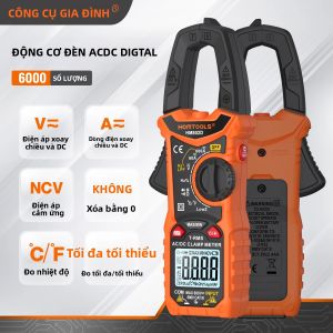 Máy Đo Kìm Điện Tử HOMTOOLS HM802 Đa Năng Đo Dòng Điện Xoay Chiều/một Chiều True RMS 600A Máy Kiểm Tra Điện Áp 4000 Đếm Dụng Cụ Thợ Điện Với Chức Năng Đo Điện Áp Điện Dung Cảm Ứng