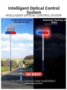 XSLANG | Night Flashing Safety Warning Light Red Blue LED