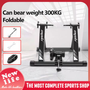 NEWLIFE Indoor Bike Trainer Indoor Bike Trainer Portable Exercise Bicycle Magnetic Stand with Noise Reduction Wheel bike accessories For 26-29inch/700c Bike Trainer