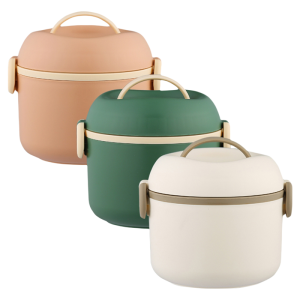 FSJP | Double-Layer Round Sectional Large-Capacity Microwavable Lunch Box