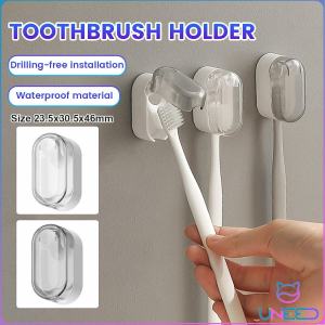 Need Toothbrush Holder Wall-mounted Punch-free Toothbrush Storage Rack Automatic Flip Cover
