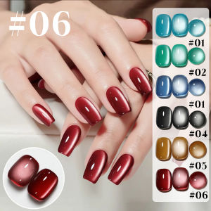 10ml Sơn Móng Tay Dạng Gel Mắt Mèo Màu Đỏ Đen Xanh Lá Cây Làm Đẹp Móng Nghệ Thuật Một Lọ