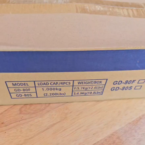 BỘ 04 Bánh xe GD-80F tăng chỉnh chịu lực Foot master sử dụng cho máy móc thiết bị thùng pin. 1000KG