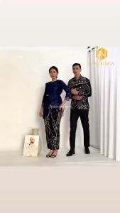 Nusa Kebaya Setelan Kebaya Selendang Couple Kebaya Couple Lamaran Kebaya Couple Kemeja Batik