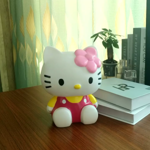 กระปุกออมสิน Hello Kitty สุดน่ารัก กระปุกออมสินไวนิลกันตกรูปแมว KT ของขวัญวันเกิด