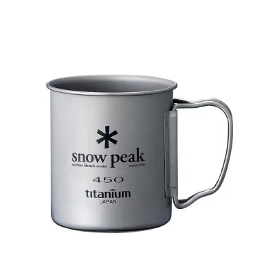 แก้วSnow Peak Titanium Single Cup 450 (Big Font)