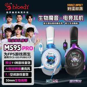 Double Flying Swallow M595Pro Overhead Gaming Headset with Microphone for Esports Sound Localization Ear Positioning USB Interface