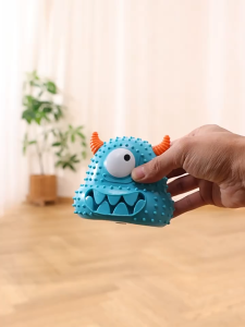 SKISOPGO Dog Toy Little Monster Dog Tooth Cleaning Interactive Bite Resistant Sound Toy Bite Resistant Pet Supplies