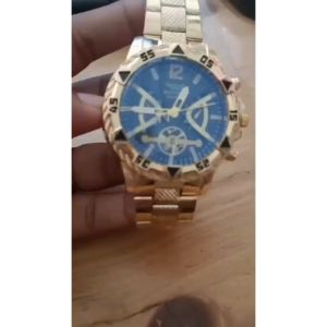 JAM TANGAN PRIA DRAVEN JAM140G1 GOLD BRANDED RANTAI EMAS COWO KEREN TERBARU ANTI AIR MURAH PREMIUM