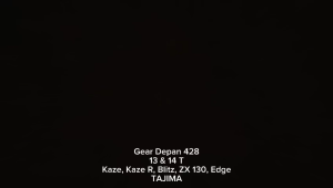 Gigi Tarik 428-14T KAWASAKI ZX 130 Gir Depan Sprocket Gear TAJIMA