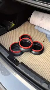 ถังขยะในรถยนต์แบบพกพาสำหรับกรณีฉุกเฉิน ถังขยะสำหรับตกปลากลางแจ้งแบบพับได้ 4 ลิตร ถังขยะอเนกประสงค์ขนาดเล็กแบบพกพาสำหรับเก็บของในรถยนต์