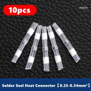 10/50/100 PCS Solder Seal Wire Butt Connectors Welding Ring Heat Shrink TerminalWaterproof Insulated Electrical Wire Terminals