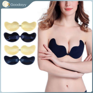 Korean Style Women Silicone Strapless Invisible Bra Wedding Party Strapless Rimless Underwear Bra
