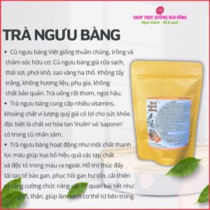 Trà Ngưu Bàng (200gr) - Giống thuần Việt chăm sóc hữu cơ - Thực dưỡng Sen Hồng