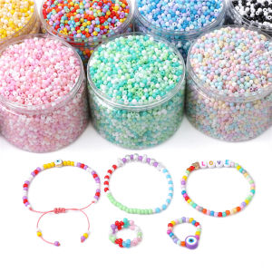 4mm 10g 155Pcs High Quality Solid Color Glass Beads for DIY Bracelet Necklace Jewelry Making Accessories