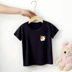 Kaos anak perempuan laki laki usia 2-10thn atasan lengan pendek anak cewek