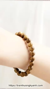 Vòng tay trầm hương tốc vườn tròn trơn đủ size 8-18ly - Vòng tay phong thuỷ may mắn bình an tài lộc