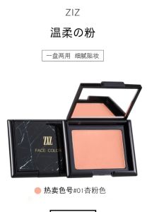 Natural Looking Single Color Cheek Blush Powder Affordable Alternative to High End Brands for Students Salmon Pink Tint