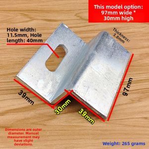 Galvanized Z-Shaped Fixing Piece Hardware Angle Code Straight Angle 90 Degree Connector Stand Form Accessories Iron Sheet