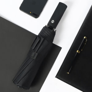 ร่มกันลมสองชั้น12ชิ้นกันฝนอัตโนมัติเต็มรูปแบบร่มขนาดใหญ่สำหรับนักธุรกิจชายหรูหรา