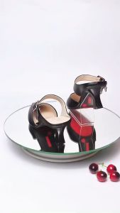 Sục nữ có Quai mũi Nhọn màu Đen Lume da PU cao cấp đế cao su non chống trơn trượt cao 5-7cm