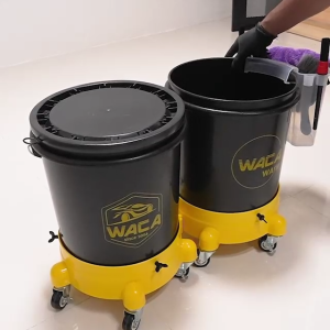 WACA ชุดล้างรถ 6ชิ้น ฐานรองล้อเลื่อน ถังล้างรถ WZ-20L ล้างรถ ฐานรองถังน้ำ แบบล้อเลื่อน ตะแกรงกรองสิ่งสกปรก ถังแขวนอเนกประสงค์ ถุงมือล้างรถ ถังกรอง ฝุ่น หิน ดินทราย กรวด สำหรับล้างรถ ตะแกรงล้างรถ อุปกรณ์ล้างรถ ที่กรองน้ำ Z01S FSA
