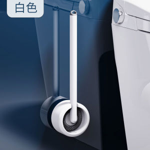Rotating Wall-Mounted Toilet Brush Silicone Gap Cleaner Home Simple Design Bathroom Cleaning Tool Toilet Brush for Household Use