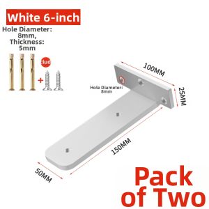 YANU | Wall Mount Invisible Bookshelf Brackets
