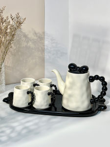 New Couple Wedding Gift Set Cream Style High Aesthetic Value Water Pot Home Cup Set Nordic Style Home Dining Utensils Cup