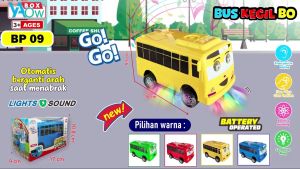 Mainan Mobil Tayo Musik dan Lampu / Mainan Anak Bus Dancing berjalan goyang BUMP AND GO LITTLE BUS