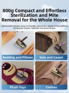 Wireless UV Light Small Portable Bedtime Household Fungus Eliminator Vacuum Cleaner Bacteria Killer Machine Handheld Device