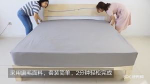 【ship in 24h】Fitted Plain Cotton Cadar Queen 3in1/2in1 BedSheet Single/Queen/King Sarung Bantal Elastic