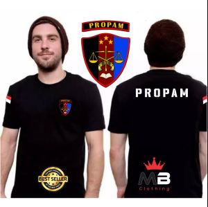 Baju Kaos Propam Polri Tshirt Kaos Polisi Propam Kaos Propam Atasan Baju Propam Kaos Distro