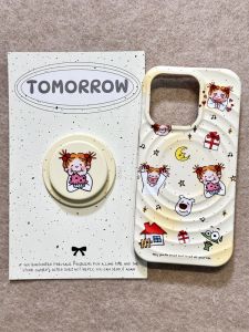 Adorable Cartoon Coco Magnet Phone Stand Full Cover  16Promax 15New 14PM Girl Heart 13Internet Celebrity Ultra Popular 16Pro Korean Style 15Pro Creative