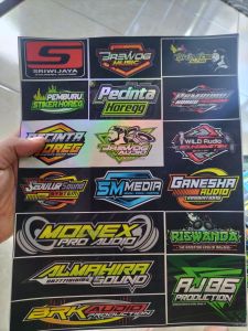 Stiker Sound System | Stiker Audio | Stiker Sound System Audio | Stiker Anti Air | Stiker Logo Sound System Bahan Vinyl