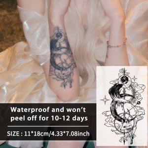 Fox Fairy temporary tattoo sticker waterproof magic tattoo lasts to 15 days fake tattoo semi permanent tattoo