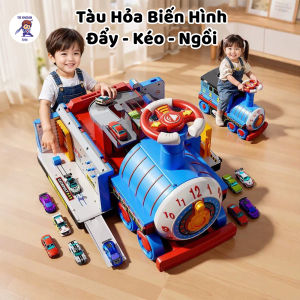 Đồ Chơi Tàu Hỏa Biến Hình 3in1 Cho Bé – Xe Chòi Chân Xe Lửa Biến Hình Đường Đua Ô Tô Mini