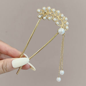 NING ZHOU | Pearl & Tassel Hairpin & Hair Clip for Women
