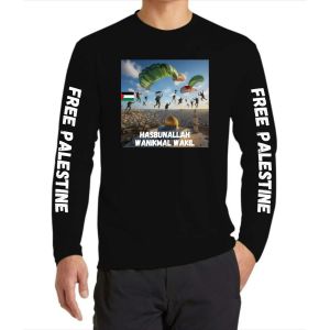 KAOS FREE PALESTINA KAOS SAVE PALESTINA SAVE AL AQSA SAVE JAKUR GAZA PAKAIAN PRIA