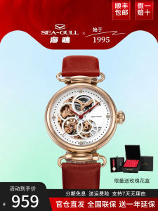 Genuine Goods Seagull Watch Womens Fashion Casual Cut Out Automatic Mechanical Watch Womens Watch Time Goddess Watch 6002