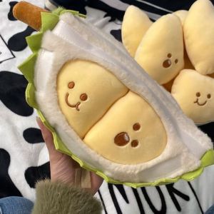 JIFANPAUL | Detachable Durian Plush Toy Creative Stress-relieving Pillow