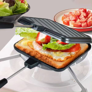 COD [Free Shipping] Sandwich Baking Pan High Temperature Resistant Grilled Cheese Maker Multifunctional for Breakfast Pancakes Toast Omelets