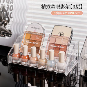 พลาสติกแต่งหน้ากล่องเก็บเครื่องสําอางค์ถาดเล็บลิปสติกorganizer Desktop Makeup Palette Organizer Case