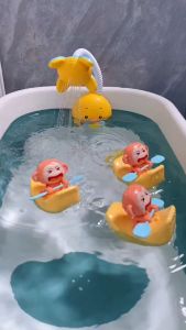 Mainan Mandi Anak Frog 4in1: Mainan Bentuk Katak dan Hewan Lainnya