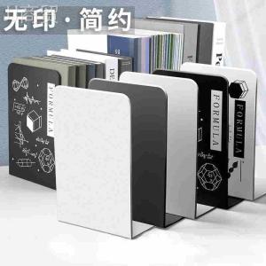 Lconcise Style Bookends Desktop Metal Book Stand Metal Bookend Bookshelf