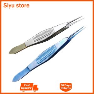 10.5cm Titanium/Stainless Steel Teethed Forceps Tweezer Ophthalmic Clamp Dental Instrument Forceps