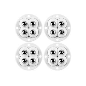 YoPo 4pcs Caster Wheels 360° Rotation Self Adhesive Universal Pulley for Small Furniture Storage Bins