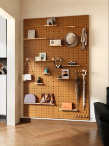 BEIQIVI | Custom Entryway Shelving Wooden Perforated Board