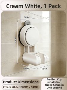 Auzzo | Adjustable Suction Shower Mount No Drill Required